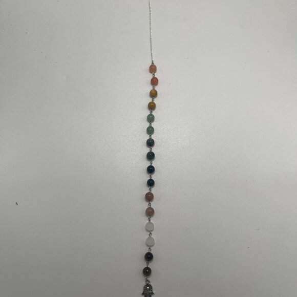Chakra Beaded Gemstone Hanging Wall Decor - Picture 1 of 4